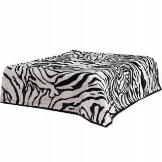 Prikrývka - Elway Kingflex deka akryl 160 cm x 210 cm biela, odtiene červenej, odtiene ružovej